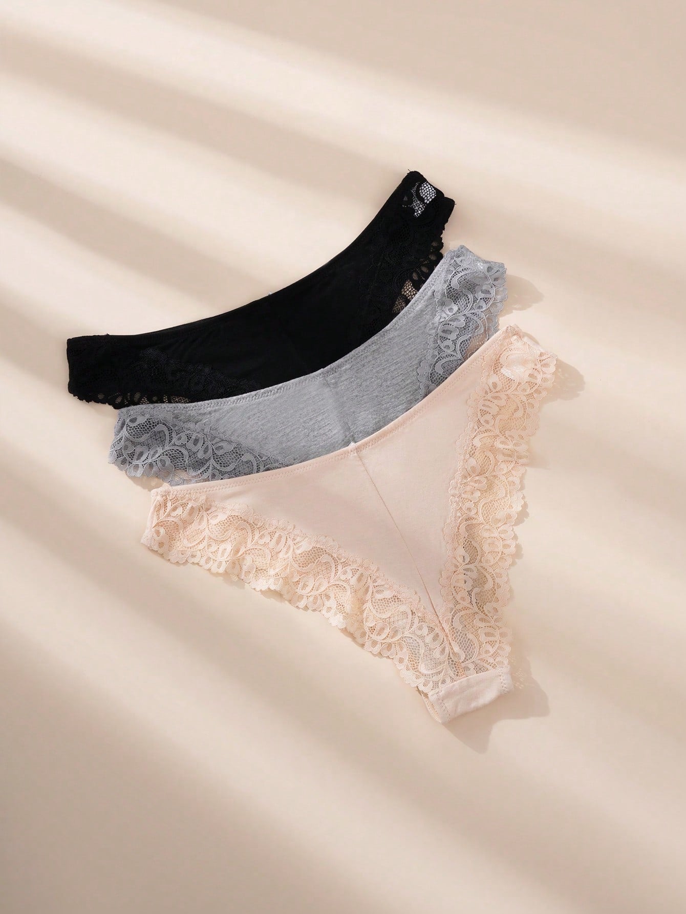 LacyNaughty™ Lace Bow Decor Panty Set Lingerie