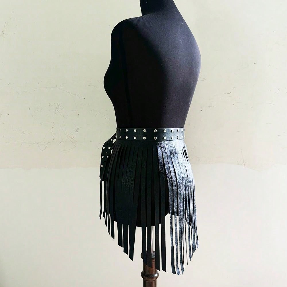 LacyNaughty™ Leather Harness Skirt