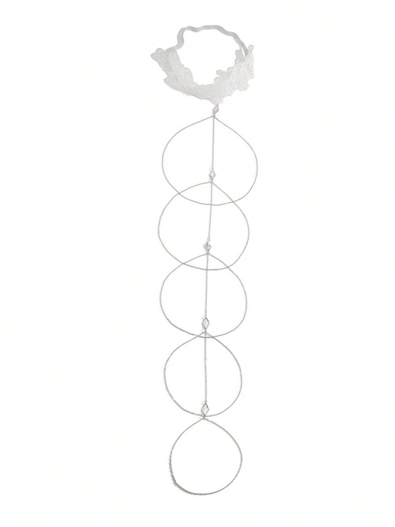 LacyNaughty™ Lace Crystal Leg Chain